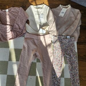 Zara Kids Matching Set - Pink, Cream, Floral
